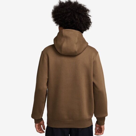 Big & Tall Men's Nike Club Pull-Over Fleece Hoodie 3XL/Mosswood Brown NWT - Picture 2 of 5